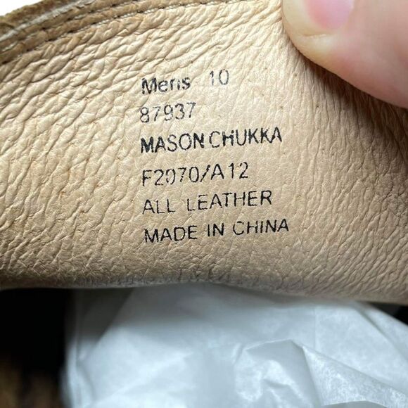 Frye Men’s Mason Brown Suede Chukka Moccasin Boot Size 10 - Picture 5 of 8